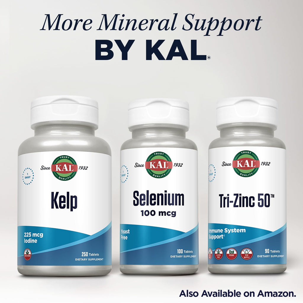 KAL Kelp Iodine 225 Mcg Tablets - 250 Count - image 6