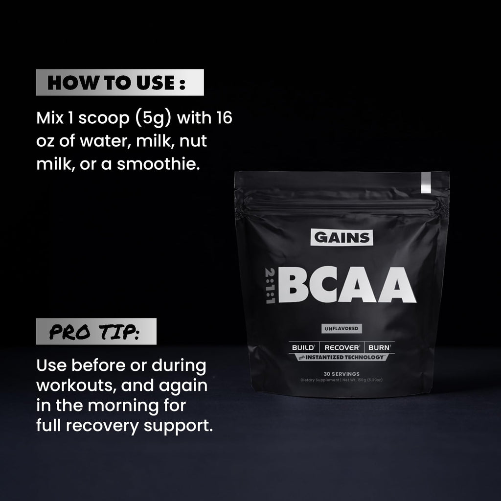 Gains in Bulk BCAA Powder