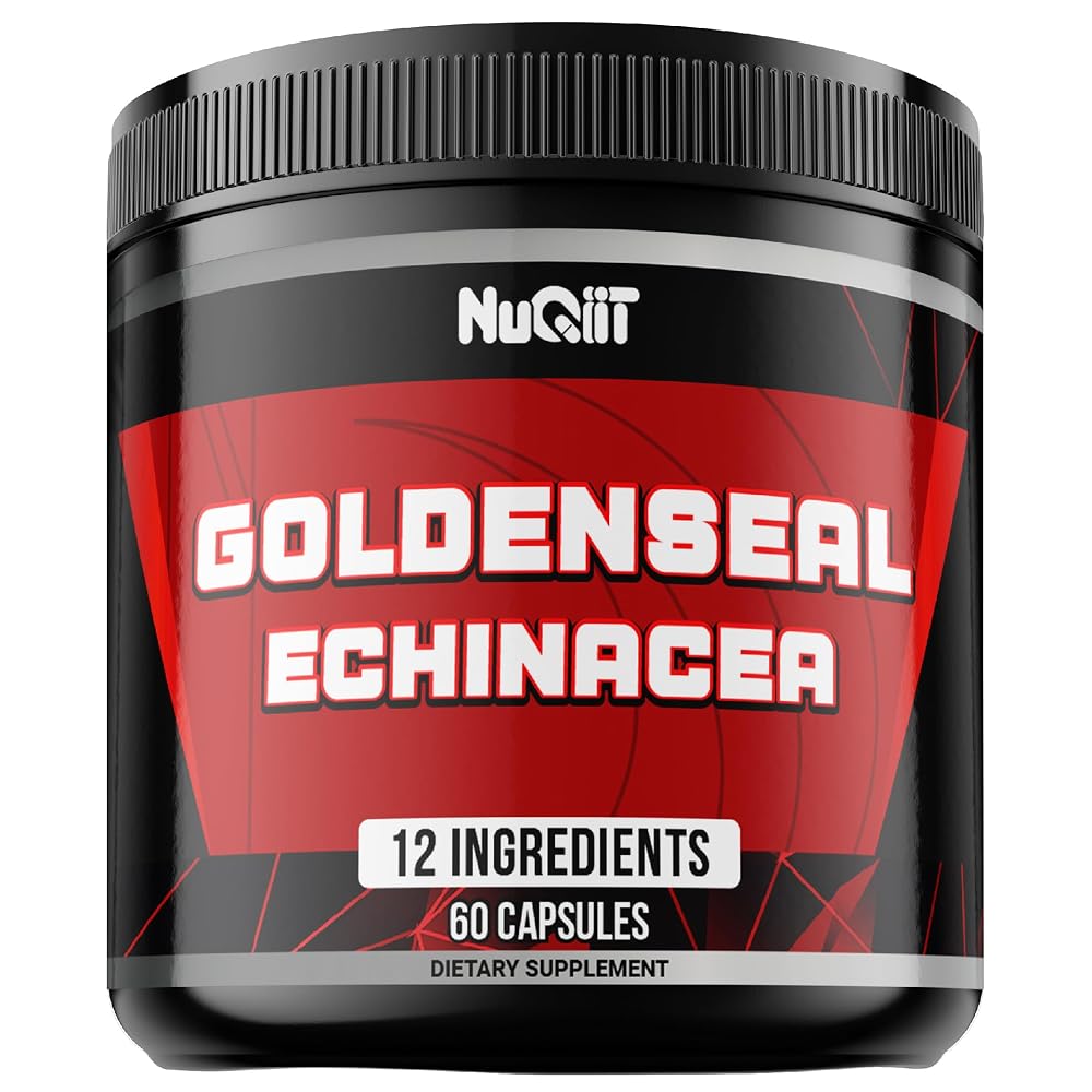 NUQIIT Goldenseal Root Capsule with Echinacea & Ginseng - 60 Capsules