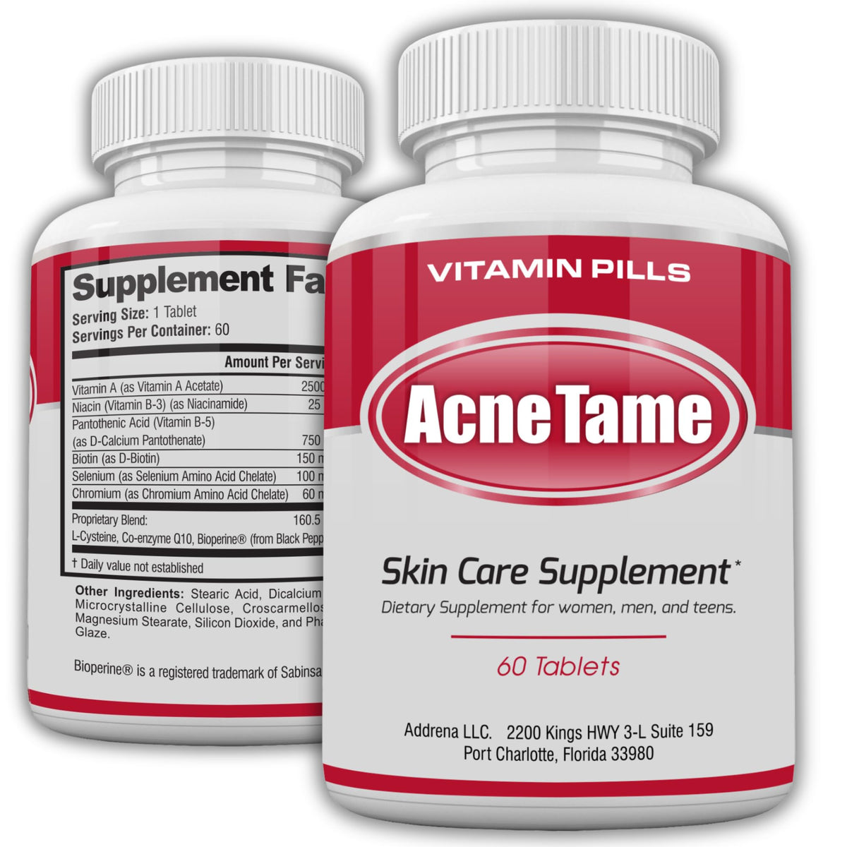 Acnetame Anti-Acne Vitamin Supplement - 60 Tablets
