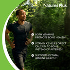 NaturesPlus Vitamins D3 & K2 Bone Health - 90 Capsules - image 4