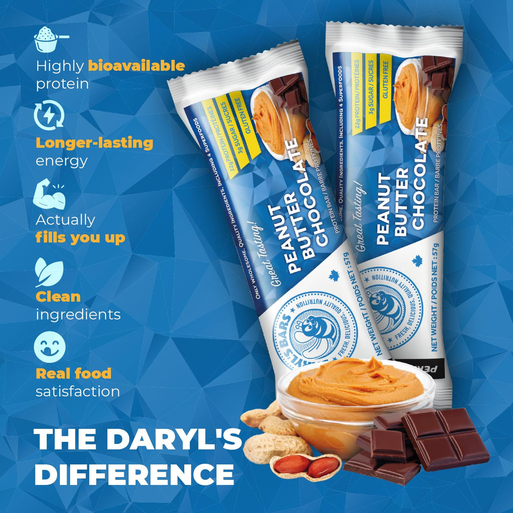 Daryl's Bars Chocolate Bars with a yummy chocolaty taste and Energy