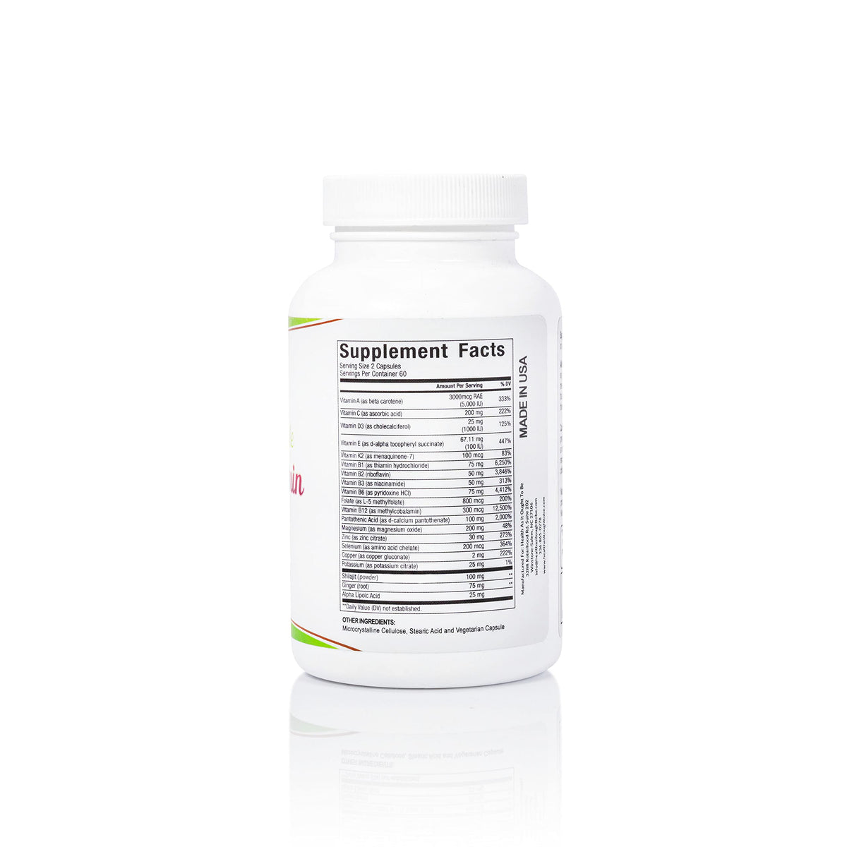 Health As It Ought To Be Daily Multivitamin with Ginger & Shilajit - image 2