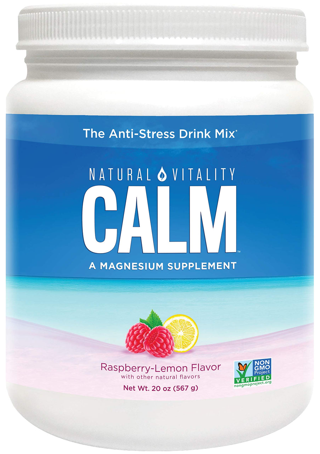 Natural Vitality Calm Magnesium Powder Stress Relief - 20 oz