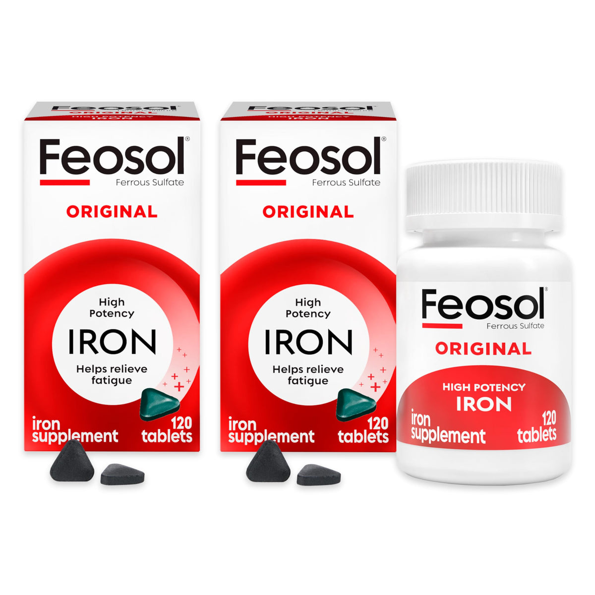 Feosol Original Iron Supplement Tablets 65mg - 240 Tablets