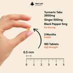 New Leaf Products Turmeric Curcumin with Black Pepper & Ginger 2000mg