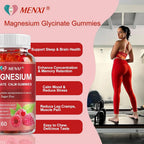 MENXI Magnesium Gummies 600mg per Serving-Magnesium Glycinate 400mg
