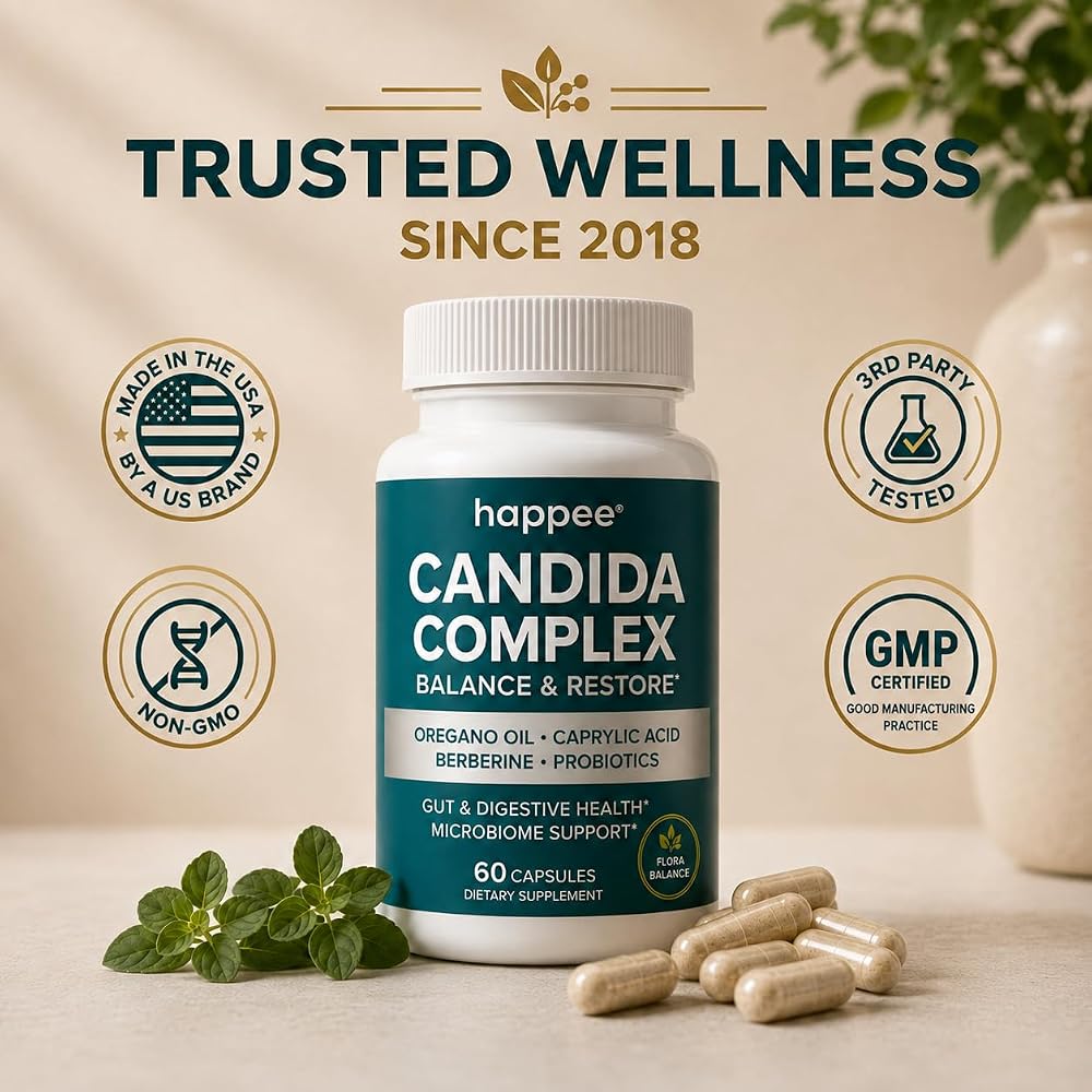 Happee Candida Cleanse Detox Supplement