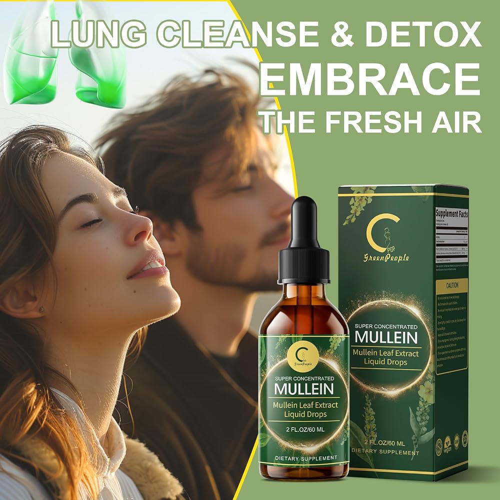 GPGP GreenPeople Mullein Leaf Extract Drops for Lungs