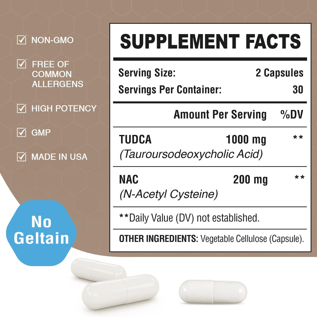Zingicin TUDCA with NAC Supplement 1200mg