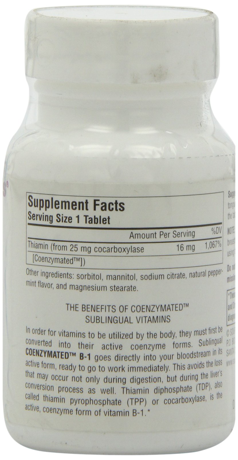 Source Naturals Coenzymated B-1, 25mg