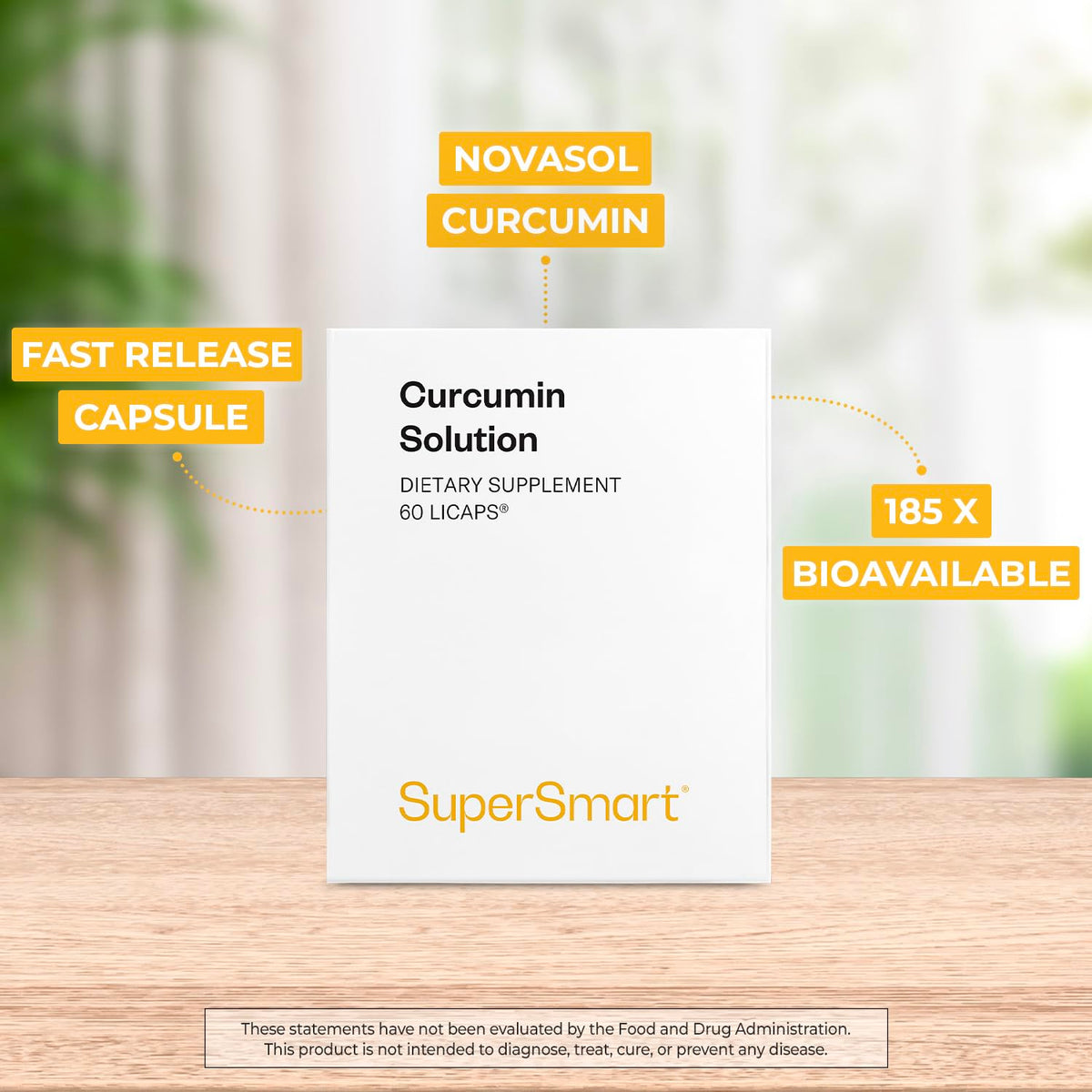 Supersmart Curcumin Solution 1000mg per Day NovaSOL - 60 Capsules - image 4
