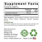 Brieofood Glutathione (Reduced) 500mg Immune Support - 120 Capsules - image 4