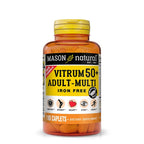 Mason Natural Vitrum 50+ Adult Multivitamin Iron Free - 180 Tablets