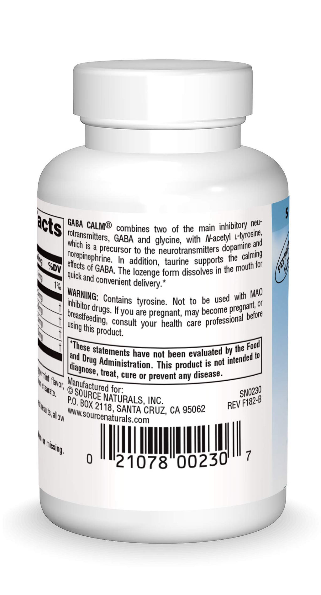 Source Naturals GABA Calm Mind Lozenges - 30 Count - image 2