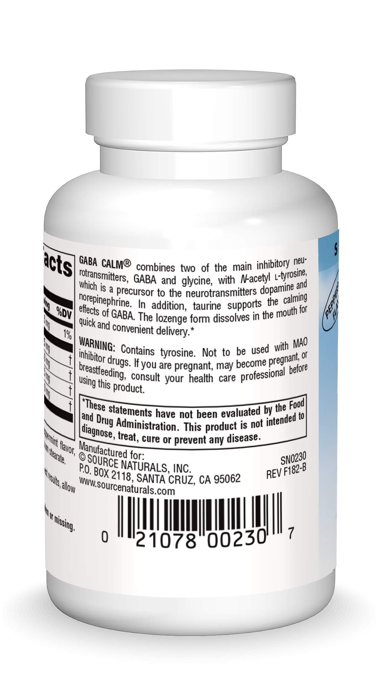 Source Naturals GABA Calm Mind Lozenges - 30 Count - image 2