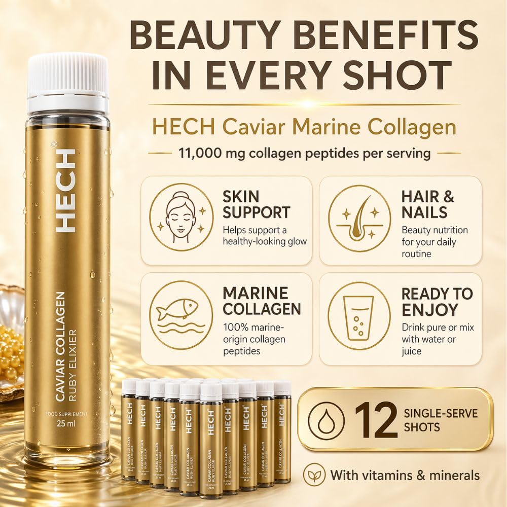 HECH Ruby Caviar Marine Collagen Liquid - 12 x 11,000 mg Shots - image 3