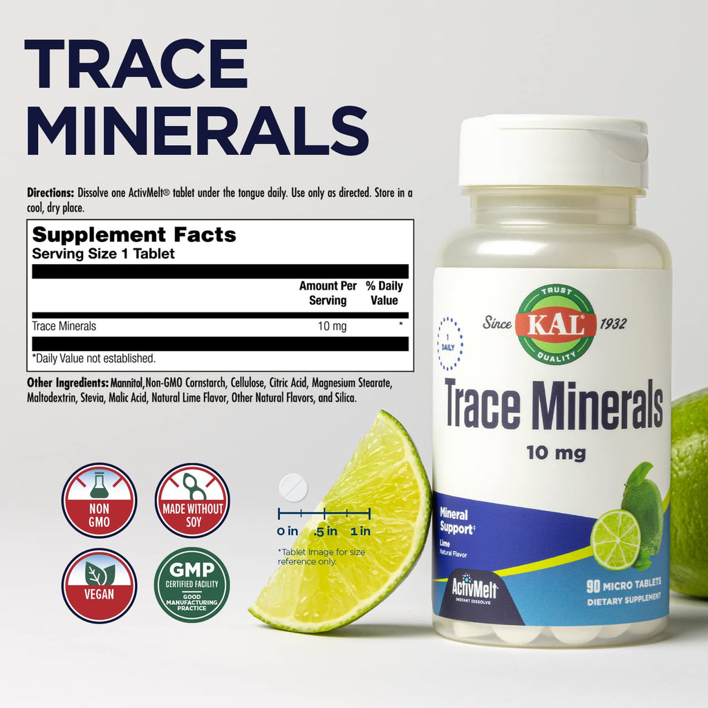 KAL Trace Minerals 10 mg - 90 Micro Tablets - image 2