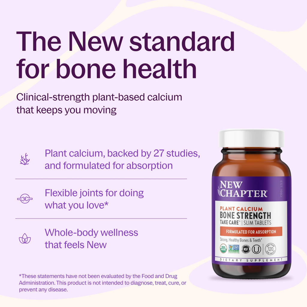 New Chapter Bone Strength Take Care Calcium - 120 Tablets - image 2