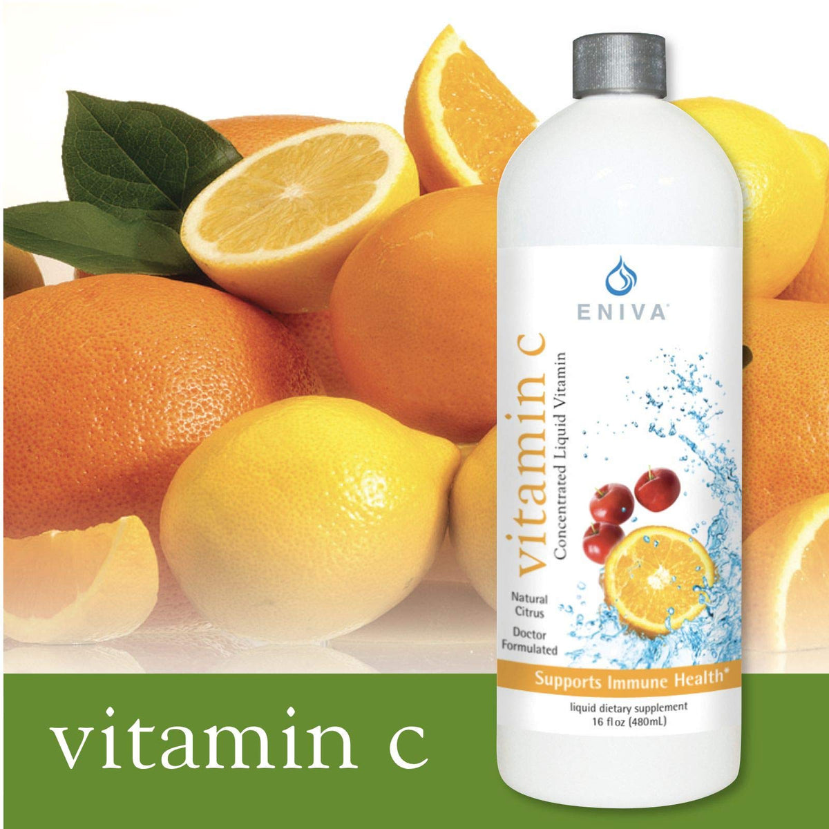 Eniva Liquid Vitamin C Immune Formula Orange Citrus - 16 Fl Oz - image 3