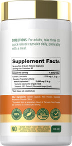 Carlyle Turmeric Curcumin Supplement - 180 Capsules - image 2