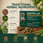 NATTULAB Gastri-Lif Herbal Digestive Support - 30 Capsules - image 3