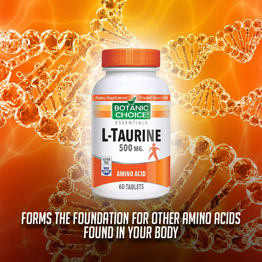 Botanic Choice L-Taurine 500mg Amino Acid - 60 Capsules - image 5