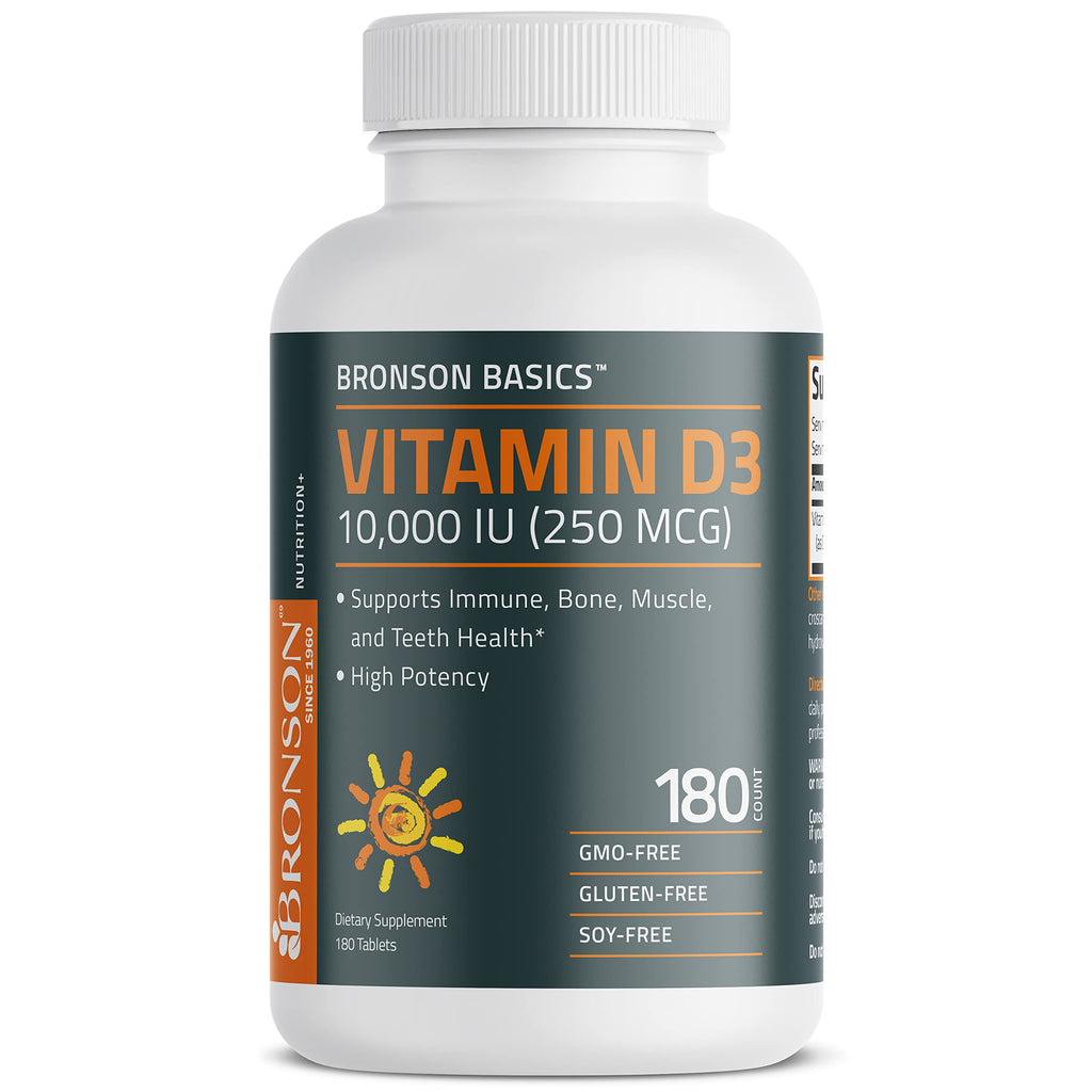 Bronson Bronson Basics Flavored Vitamin D3 Tablets Healthy Muscle