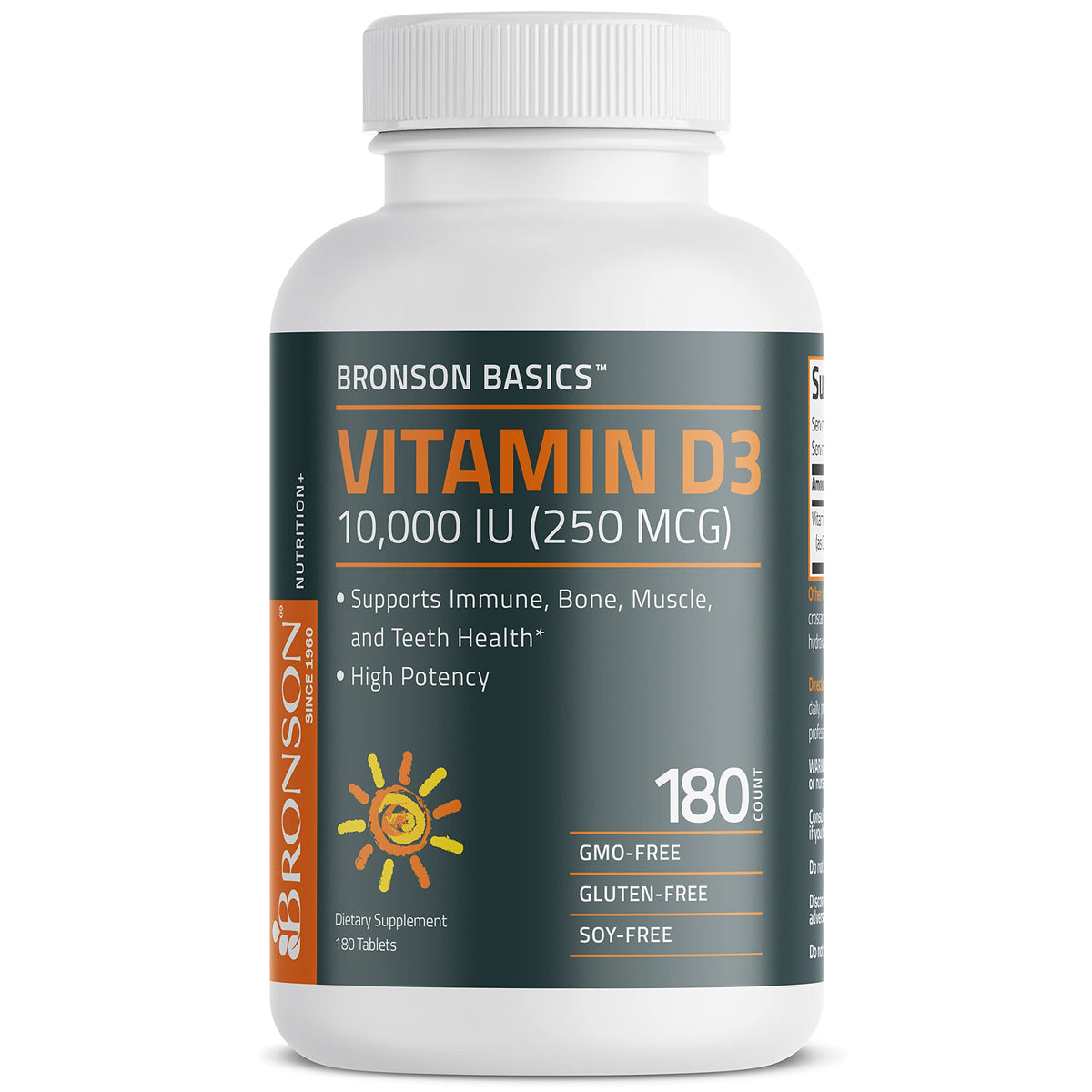 Bronson Bronson Basics Flavored Vitamin D3 Tablets Healthy Muscle