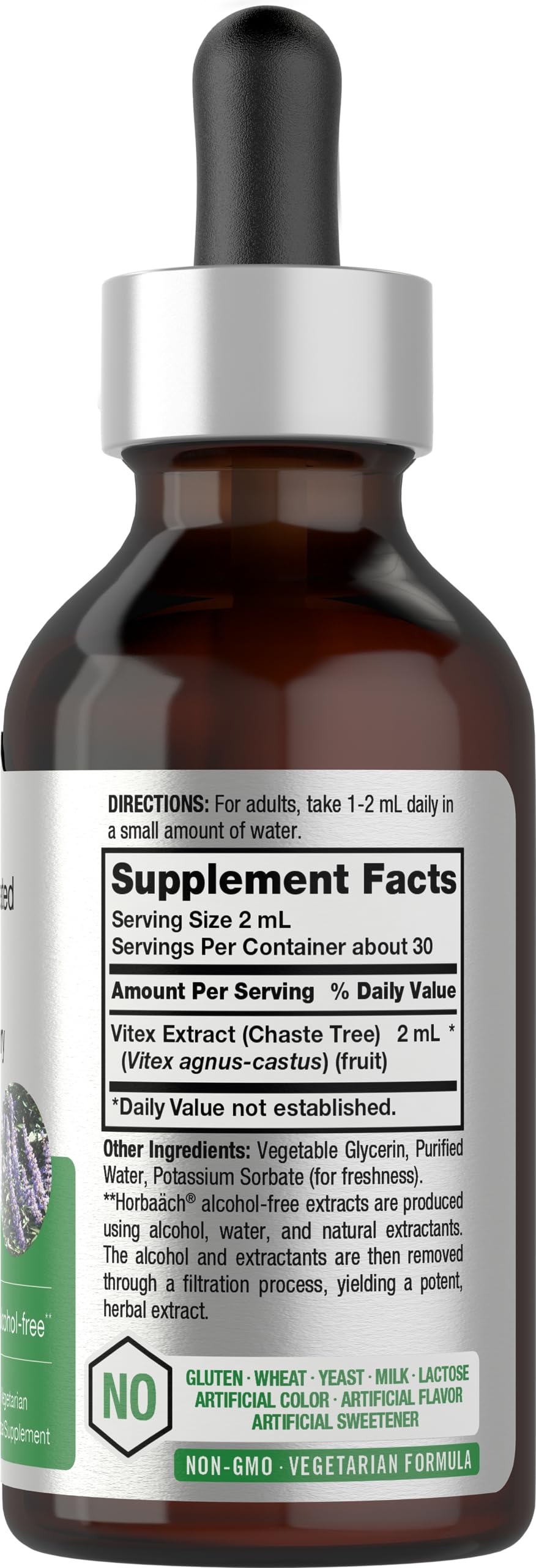 Horbäach Vitex Berry Chasteberry Extract Tincture - 2 fl oz - image 2