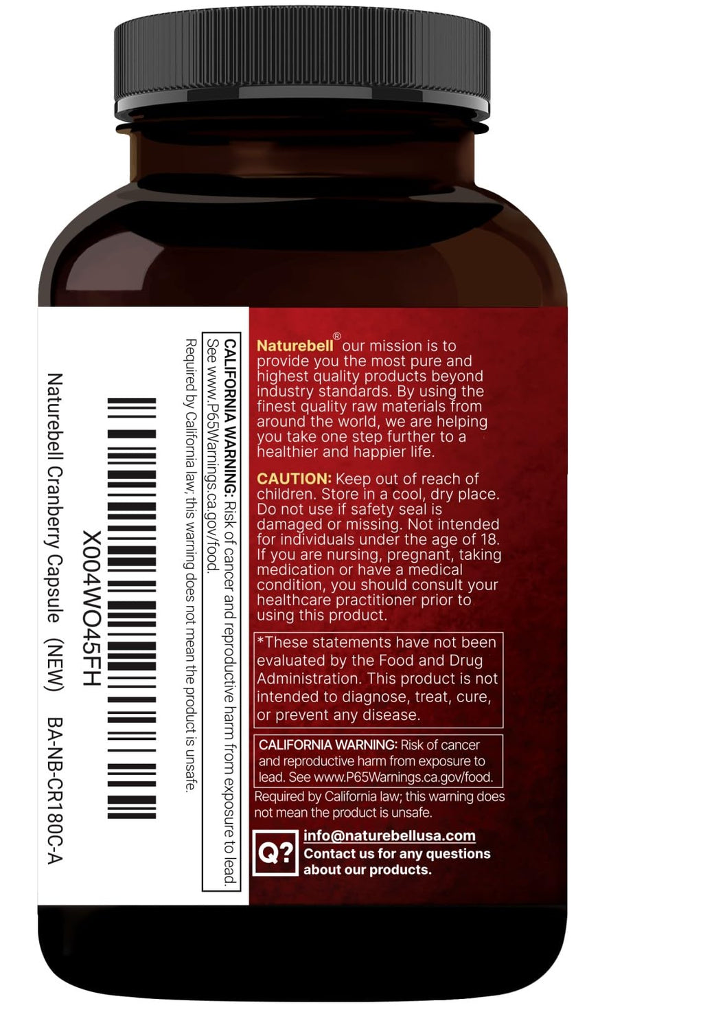 NatureBell Cranberry Pills Parent