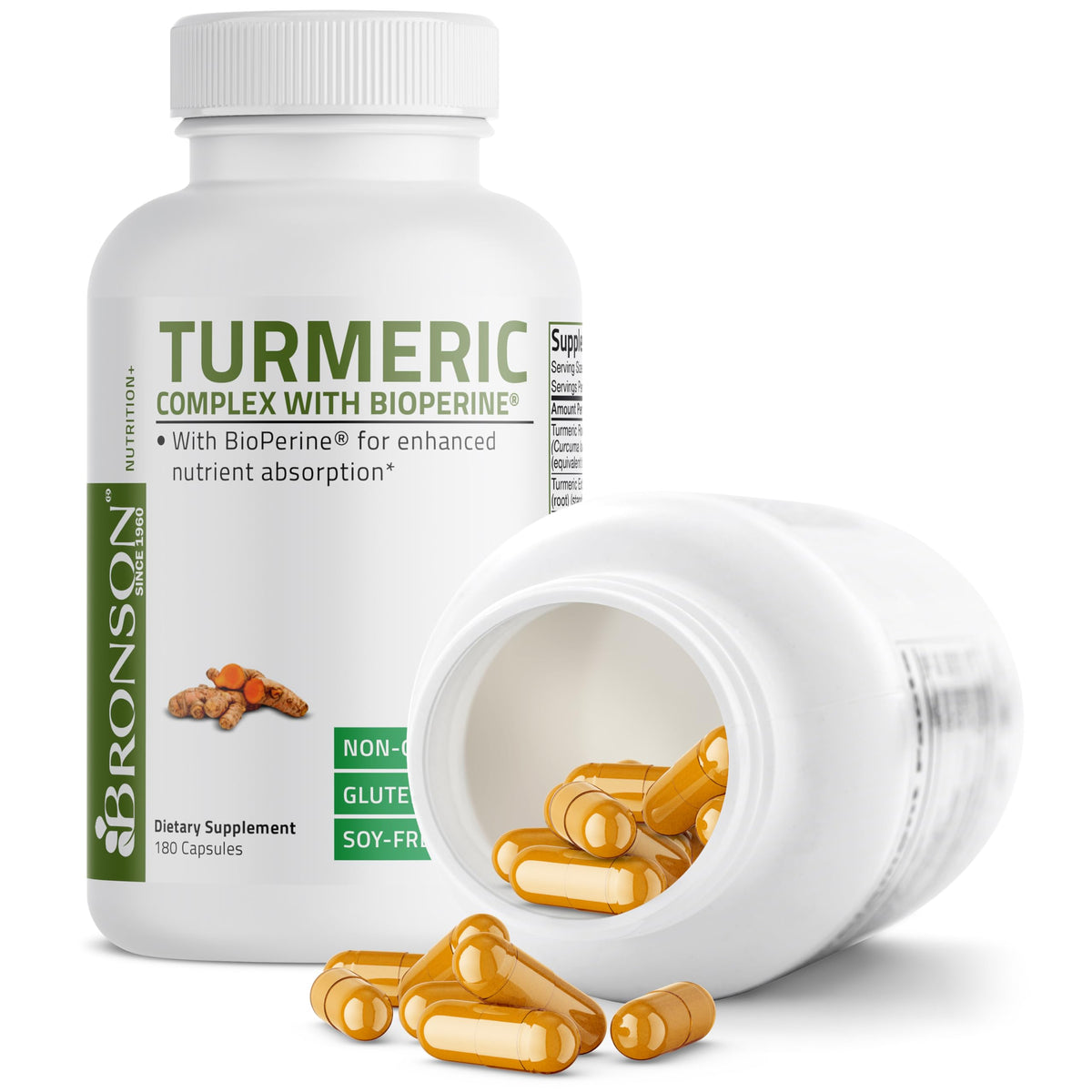Bronson Turmeric Curcumin with BioPerine - High Potency Premium Joint