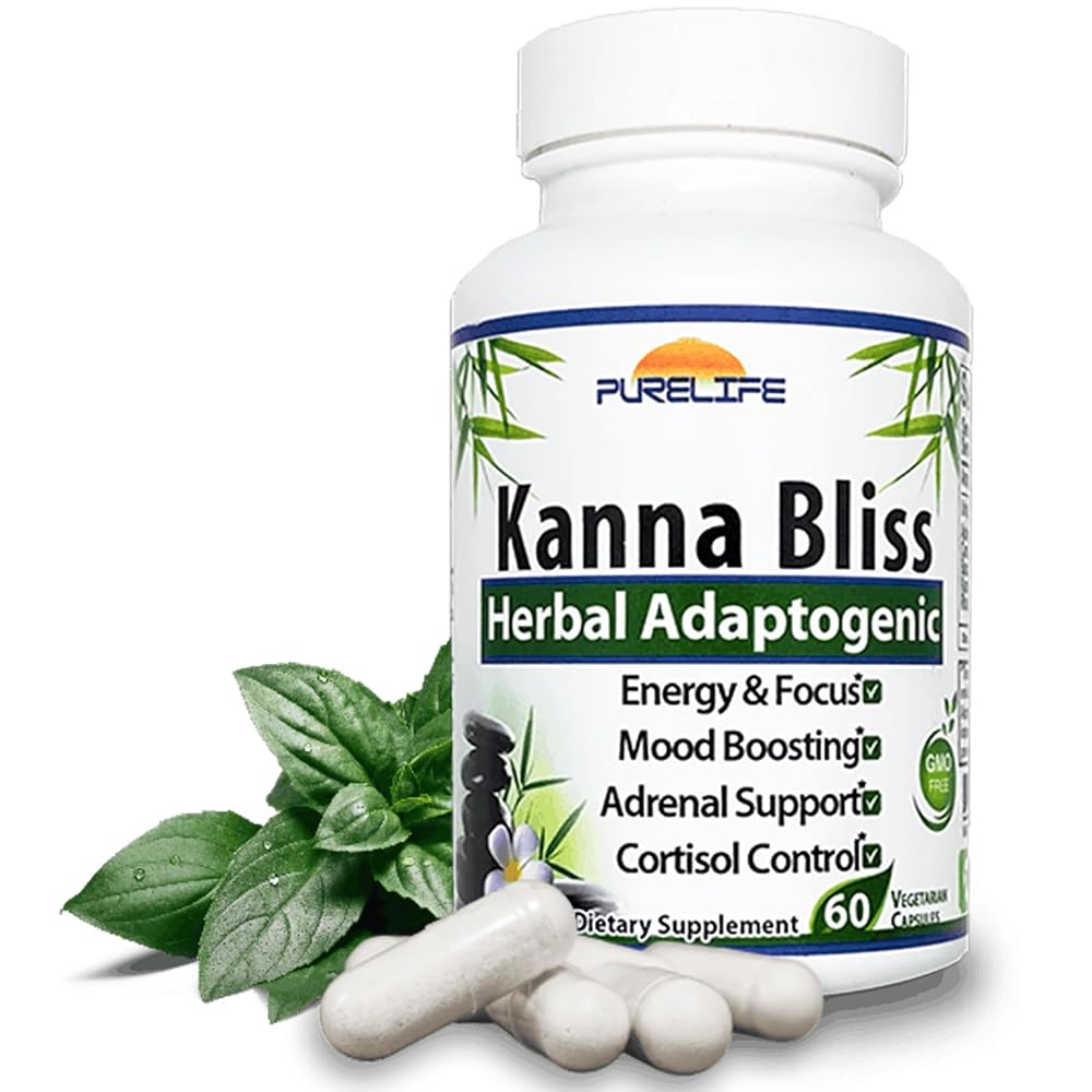 PureLife Supplements Kanna Bliss Herbal Adaptogenic - 60 Vegetarian Capsules