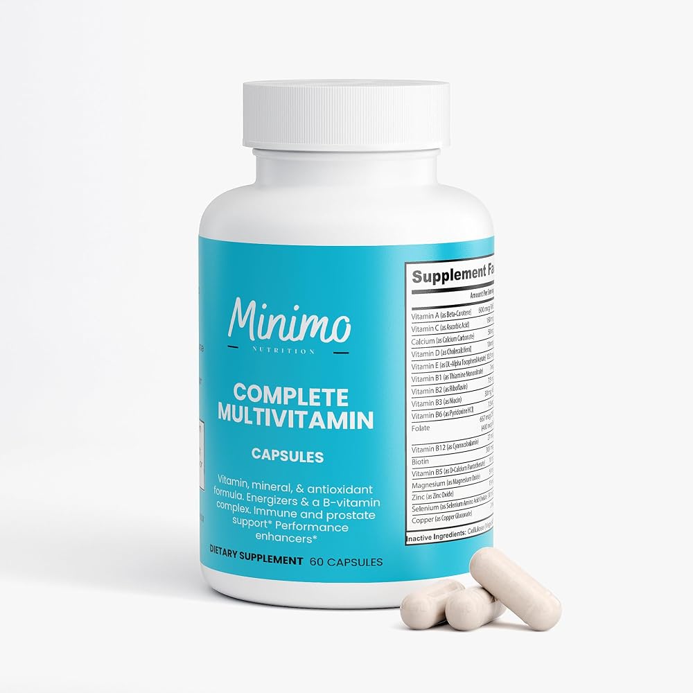 Minimo Nutrition Complete Multivitamin + Immunity Boost - 60 Capsules - image 7