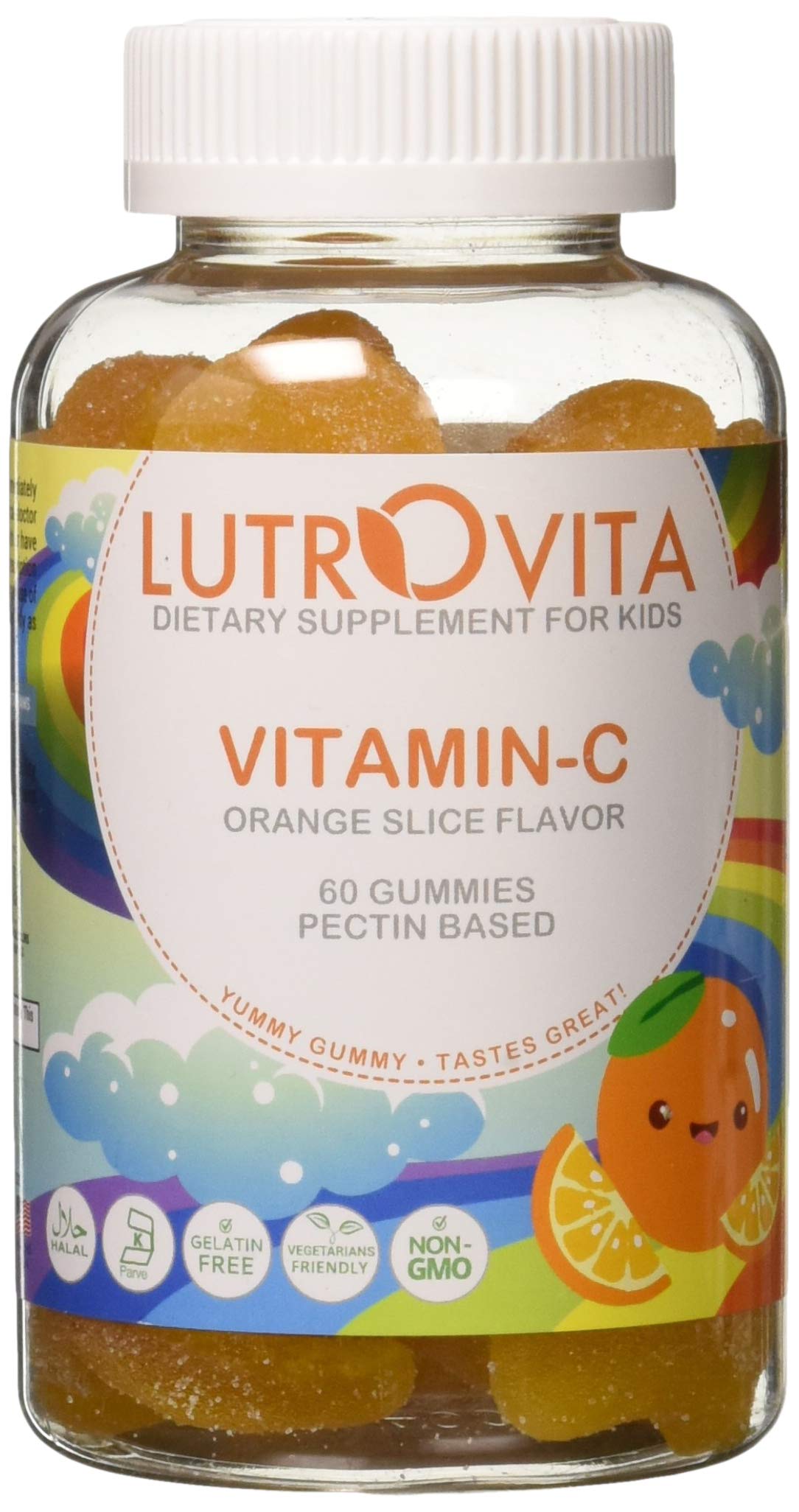 Lutrovita Children Vitamin C Slices Orange Flavour - 60 Count