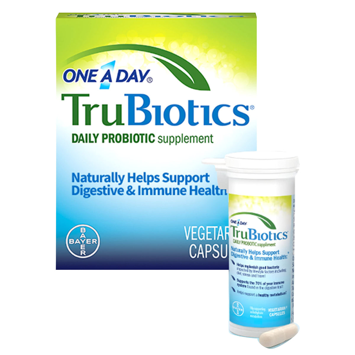 TruBiotics Daily Probiotic Digestive + Immune Support - 30 Capsules - image 3