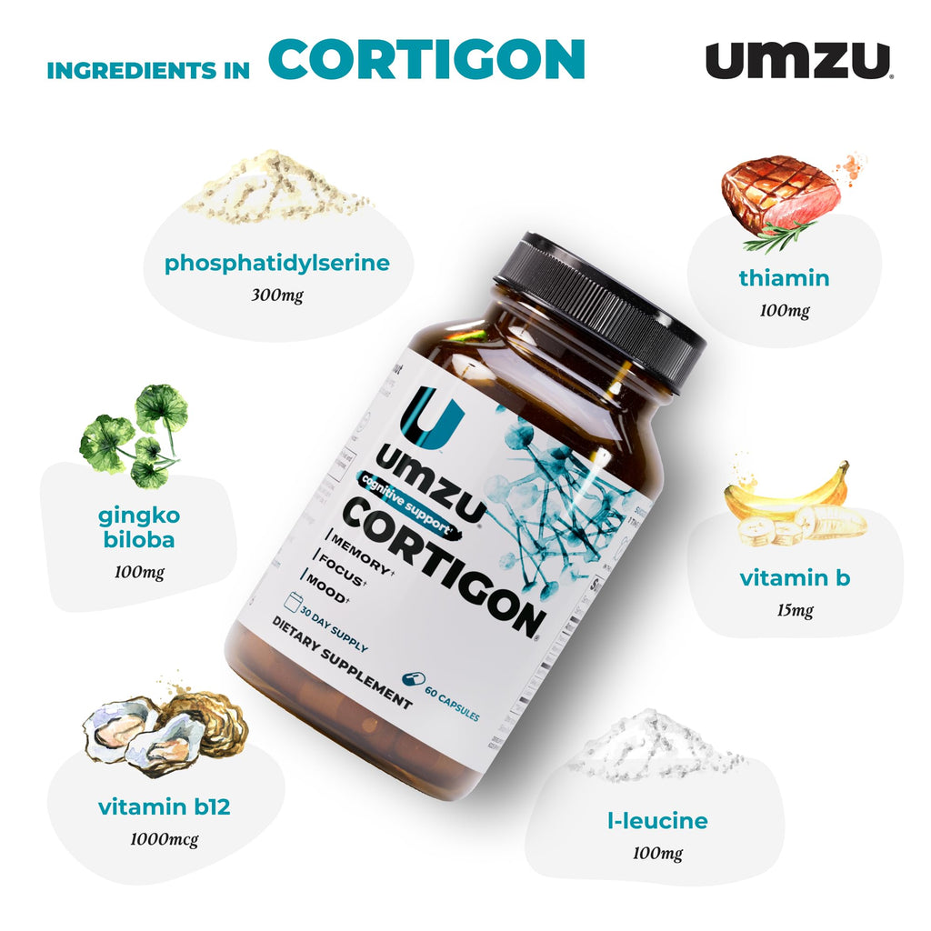 UMZU Cortigon Cortisol Support Supplement - 30 Capsules - image 3