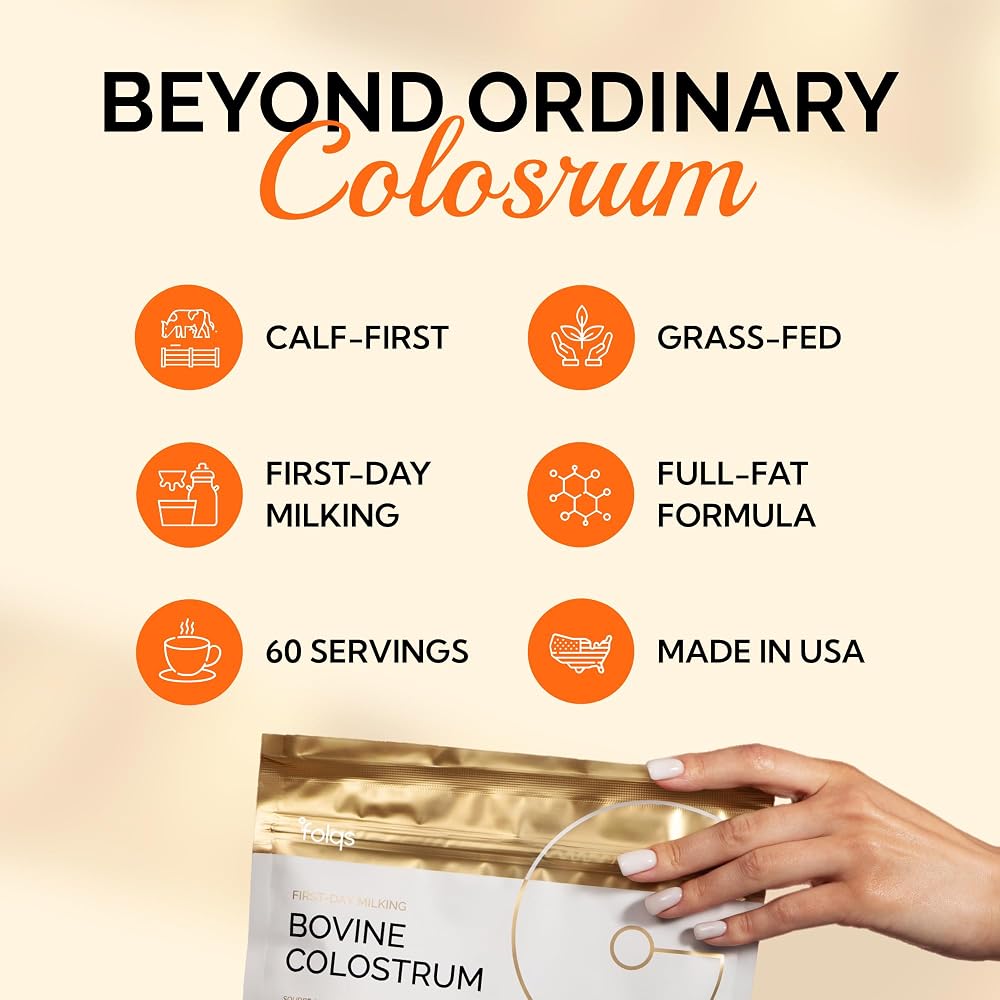 Folqs Bovine Colostrum Powder, First Day Milking - 60 Servings - image 3