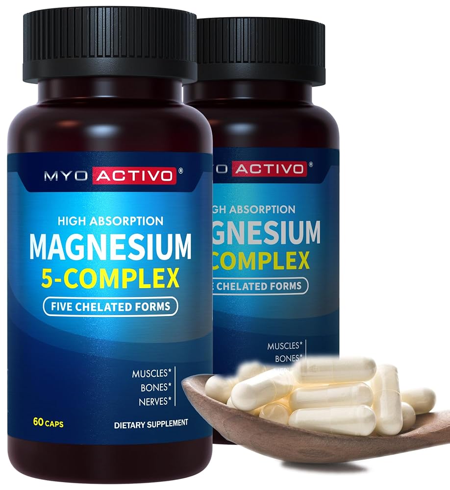 MyoActivo Magnesium Supplements - Chelated Magnesium 5 - Magnesium