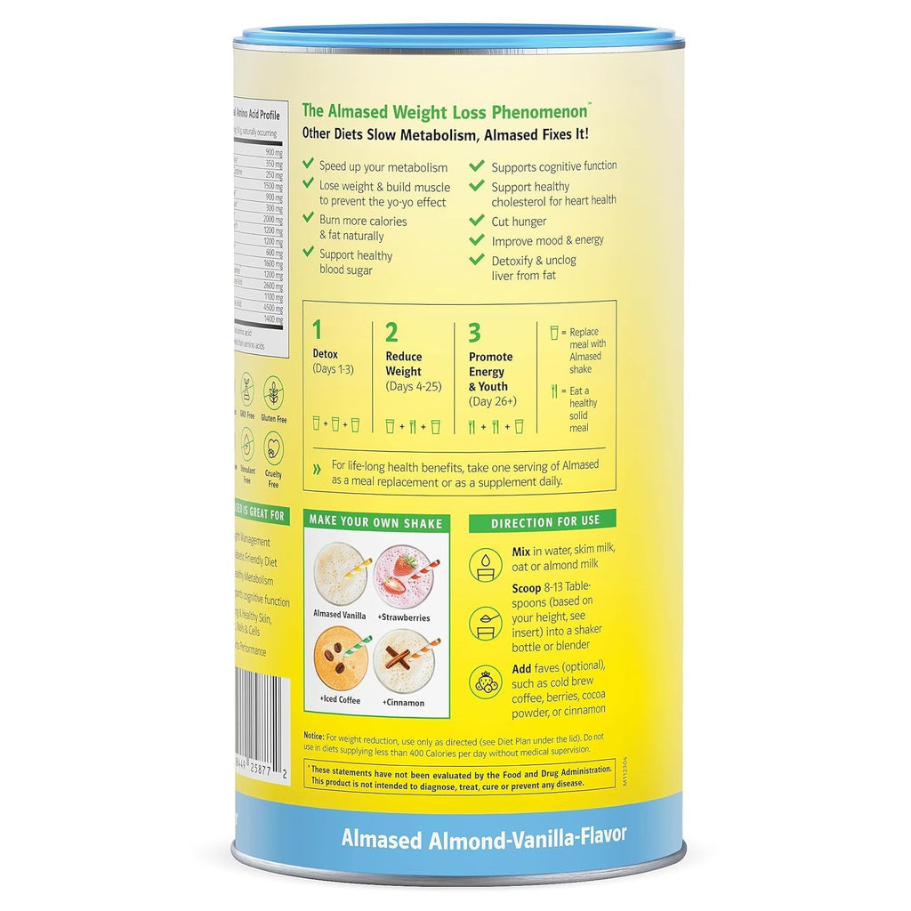 Almased Vanilla Protein Powder Meal Replacement - 3 Pack - image 8