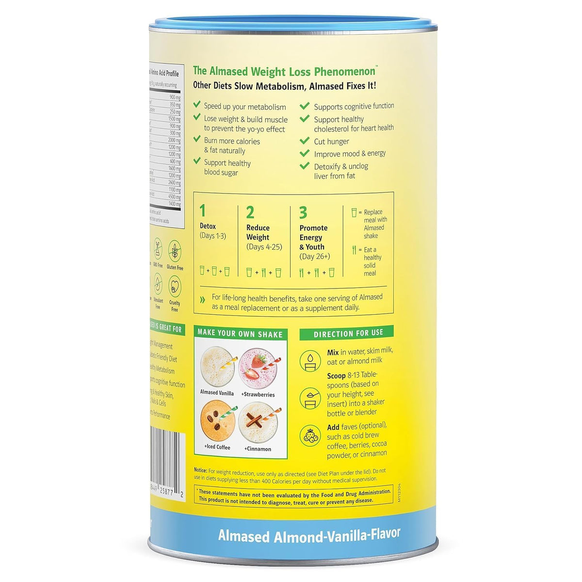 Almased Vanilla Protein Powder Meal Replacement - 3 Pack - image 8