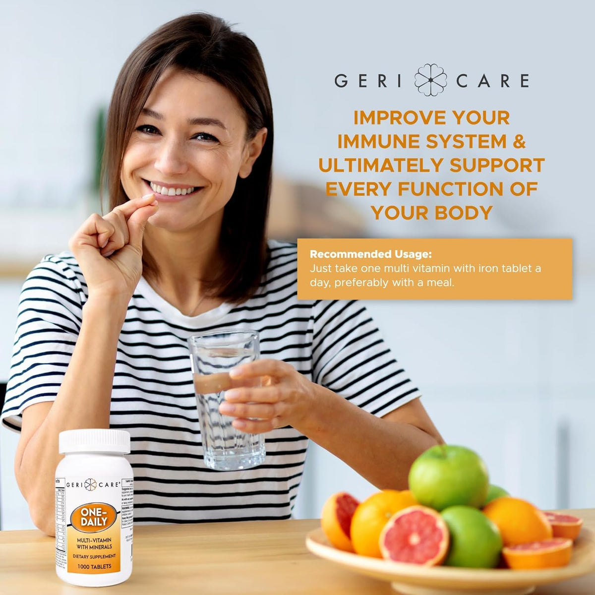 GeriCare One-Daily Multi-Vitamin & Minerals