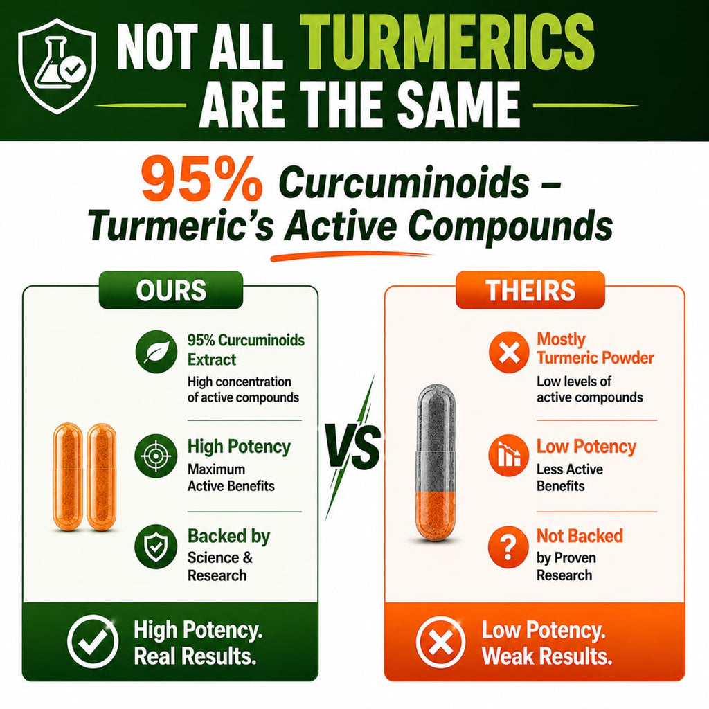 HCL Herbal Code Labs Turmeric Curcumin 95% Extract Collagen - 60 Capsules - image 9
