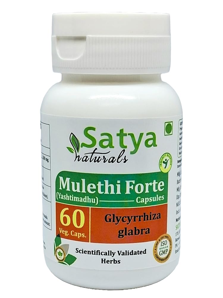 Satya Naturals Mulethi Forte Capsules 500 mg. 60 Veg. Capsule
