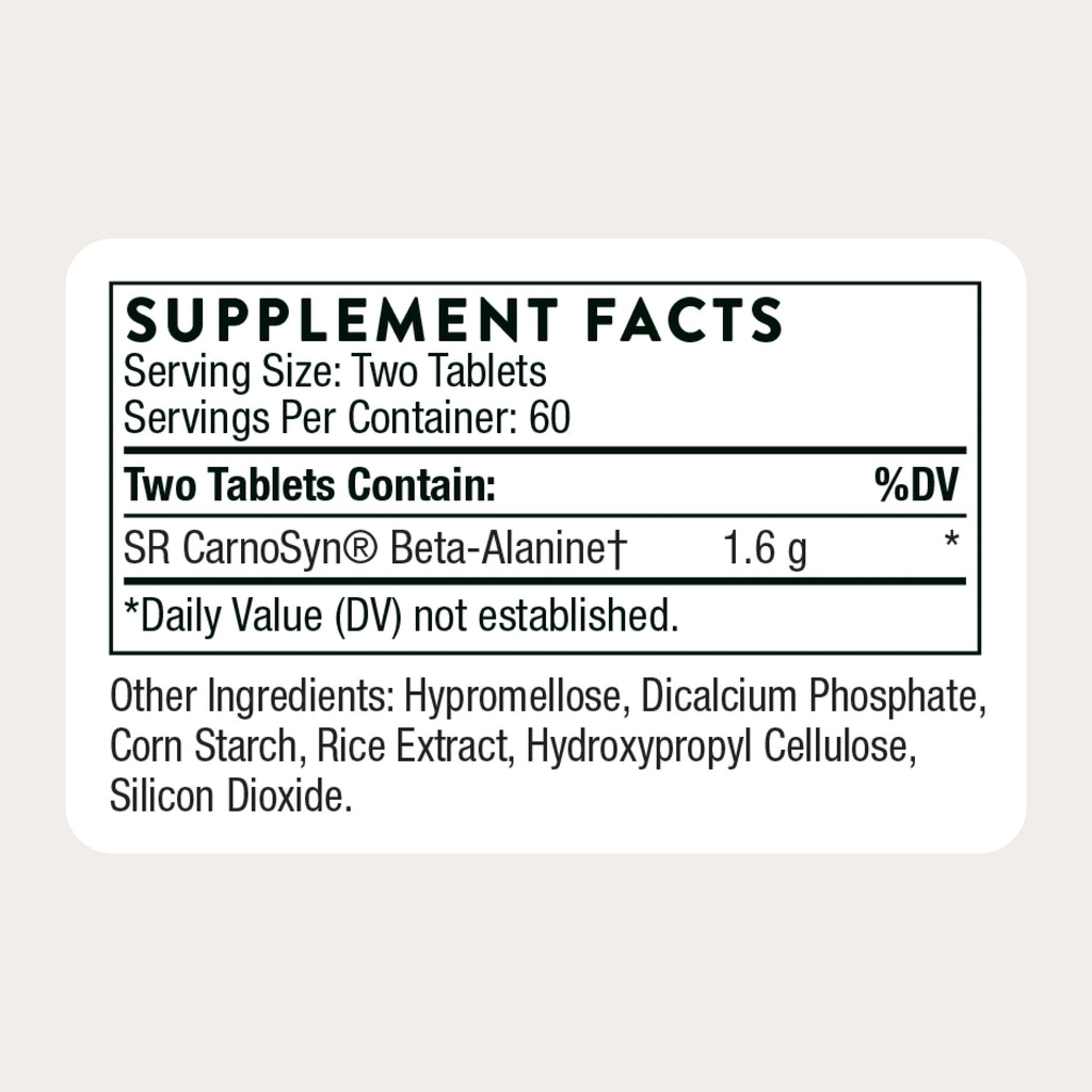 THORNE Beta Alanine-SR Sustained Release - 120 Tablets - image 5