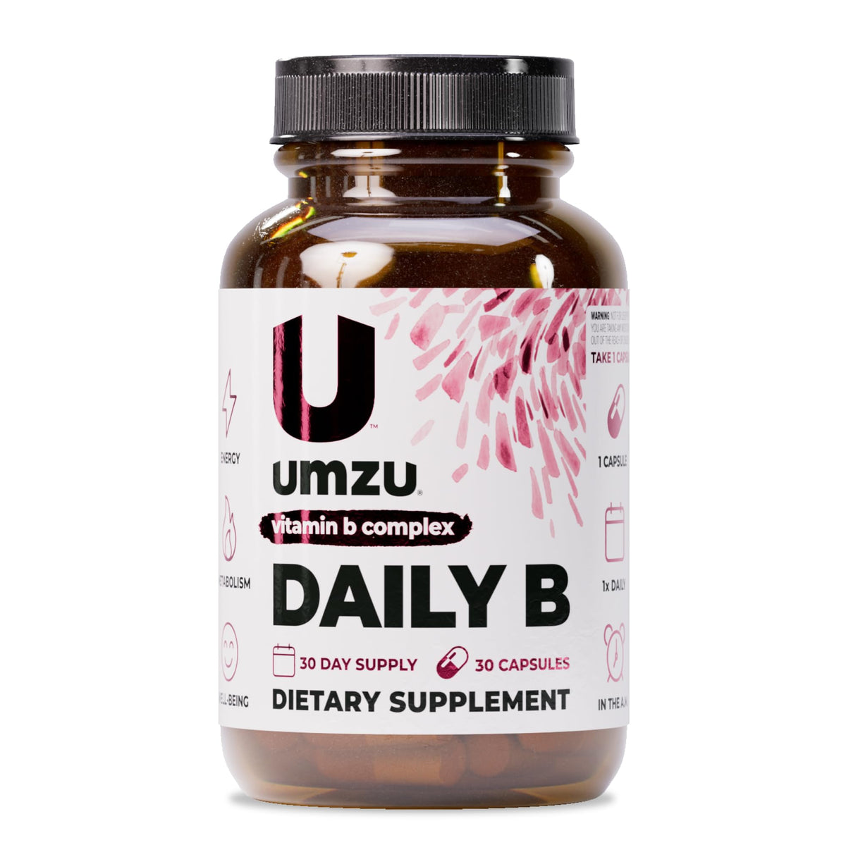 UMZU Daily B Vitamin B Complex for Energy - 30 Capsules