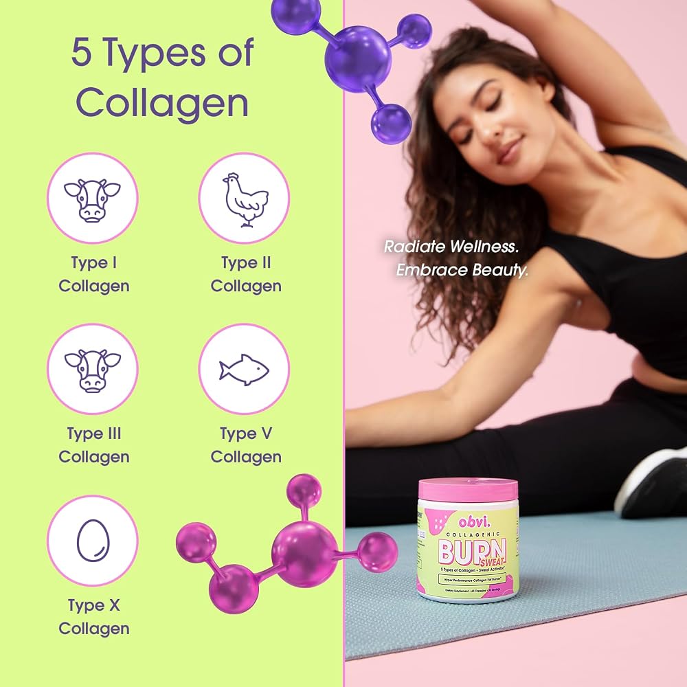 Obvi Collagenic Burn Sweat Thermogenic Collagen - 60 Capsules - image 4
