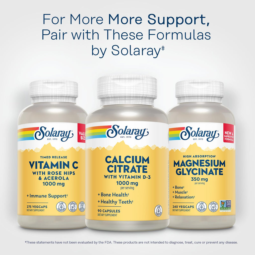 SOLARAY Capsule Calcium Citrate Bone Strength,Healthy Teeth 1000Mg