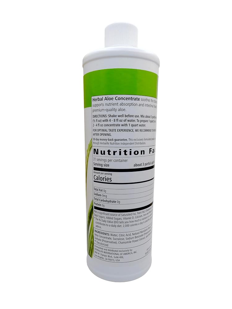 Herbalife Aloe Concentrate Mandarin Flavor for Digestive Health - 473ml - image 2