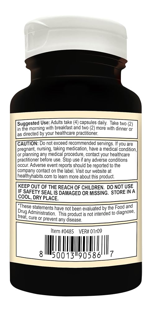 Healthy Habits StrictionBP - 120 Vegetarian Capsules - image 4